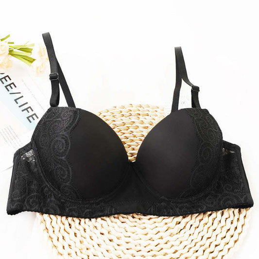 Lace Sexy Lingerie Sexy Steel Ring Moderate Lift Lace Bra Ladies