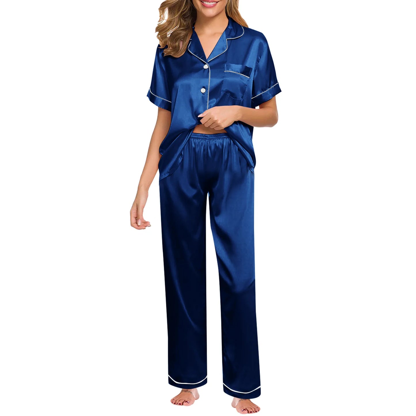 Long Sleeve Sleepwear Two Piece Loungewear