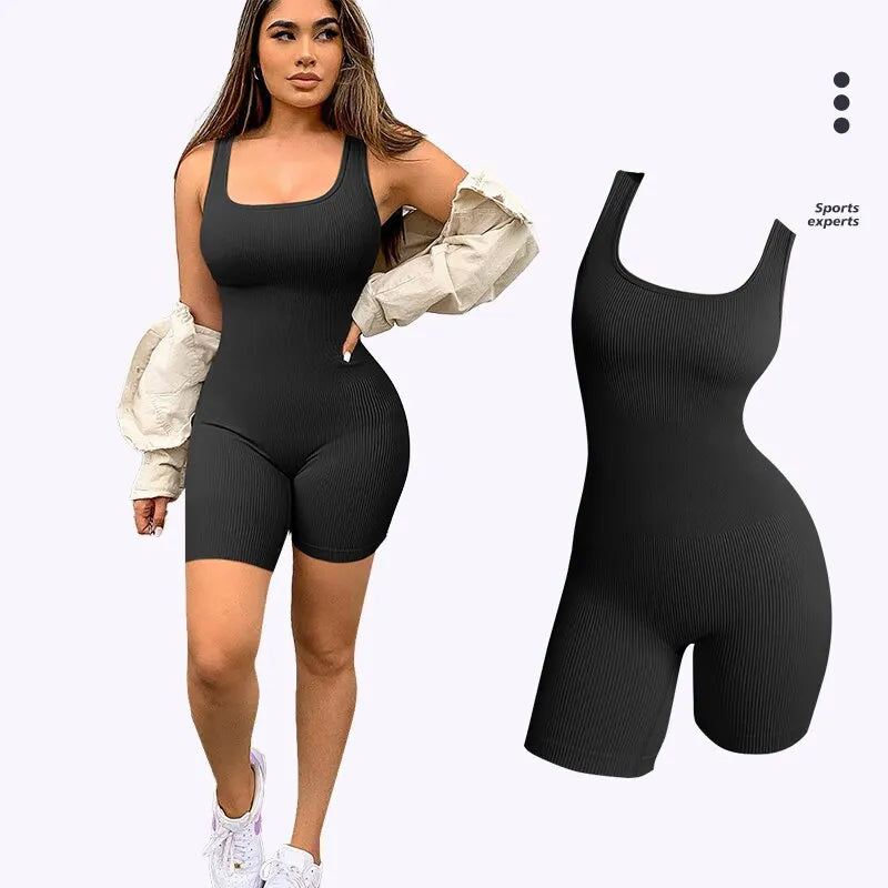 Seamless One-Piece Yoga Bodysuit