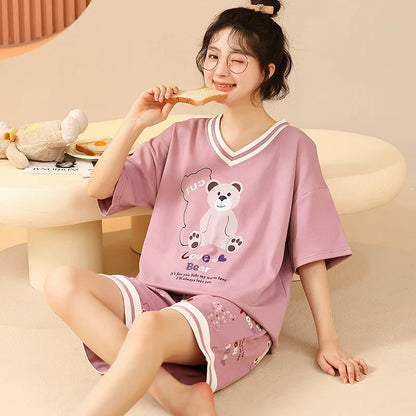 Summer Pajama Set for Girls and Young Women