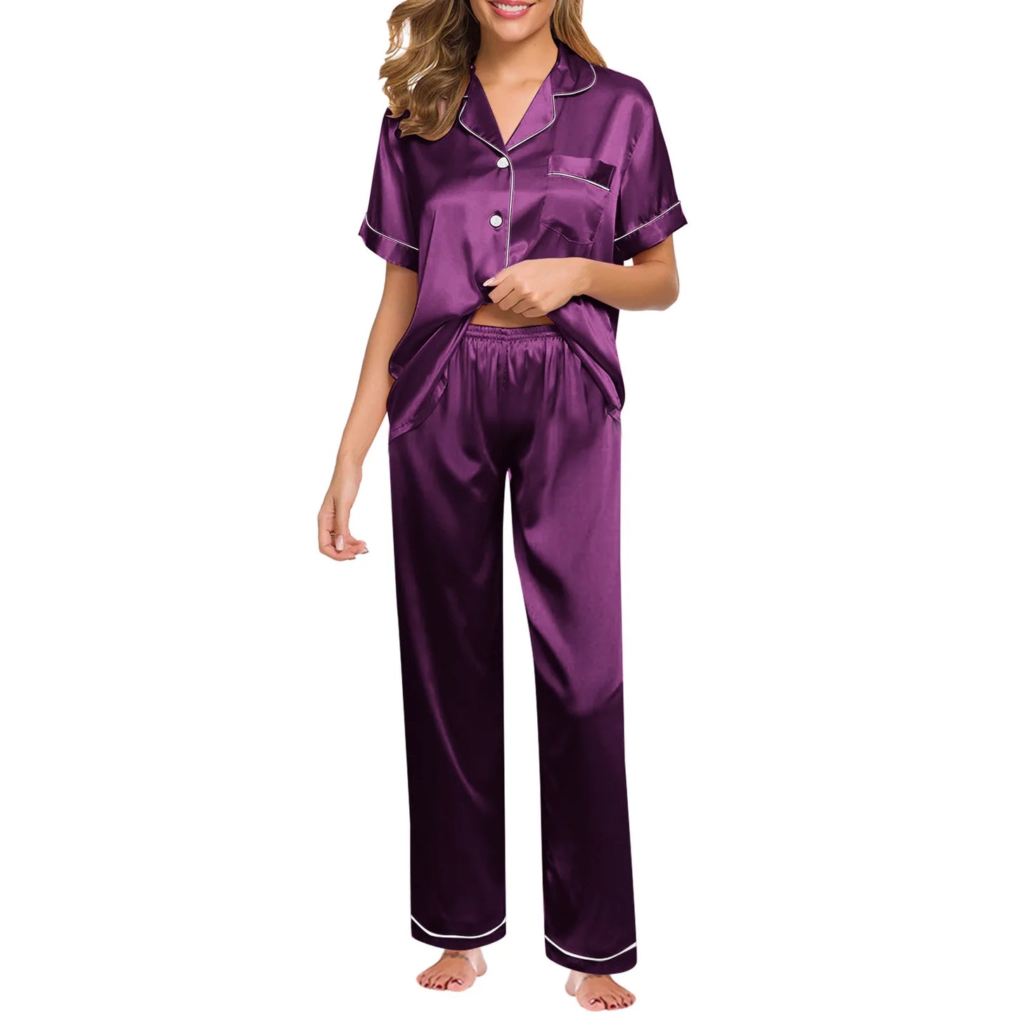 Long Sleeve Sleepwear Two Piece Loungewear