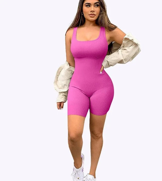 Seamless One-Piece Yoga Bodysuit