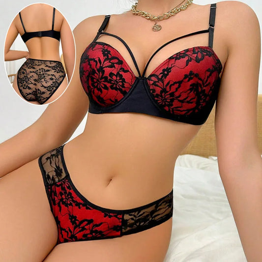 Sexy Lace Lingerie Push Up Bra Female Brassiere Tow Hook