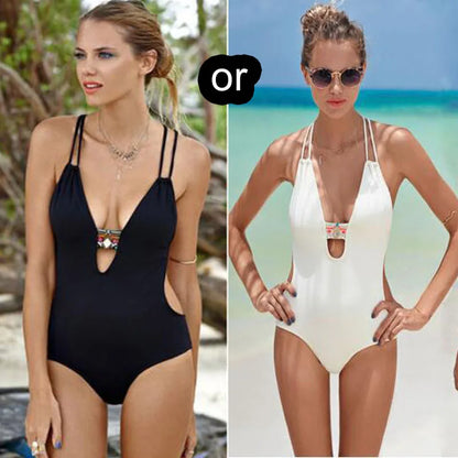 Summer Women's Diamond Sexy One Piece Swimsuit